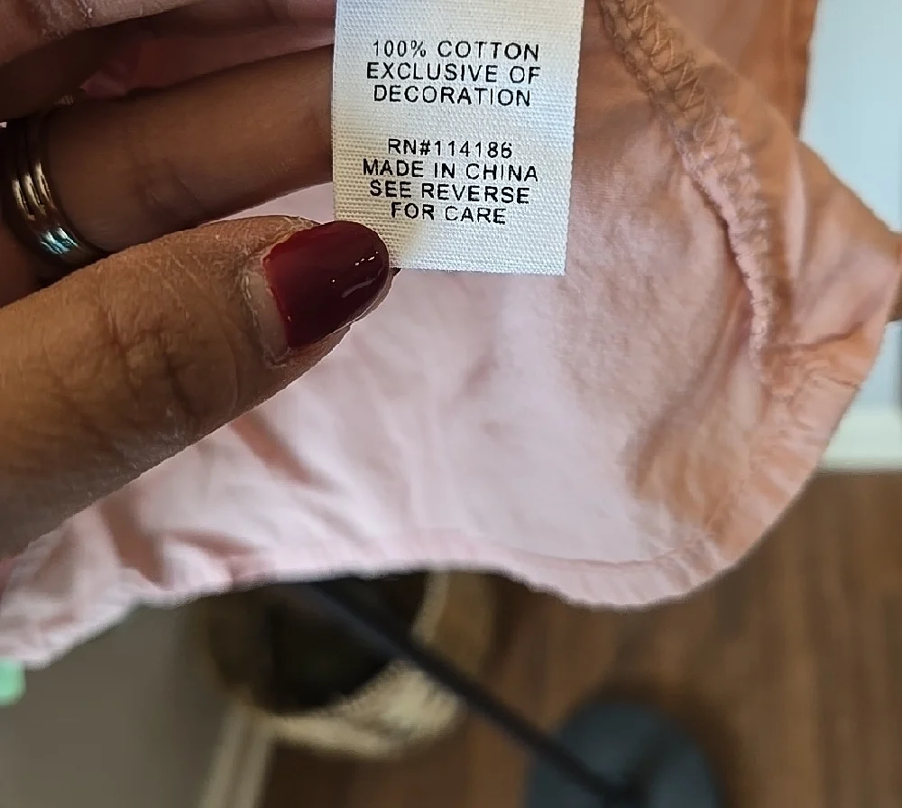 Pink Eyelet Lace Women's Top - Picture 5 of 6